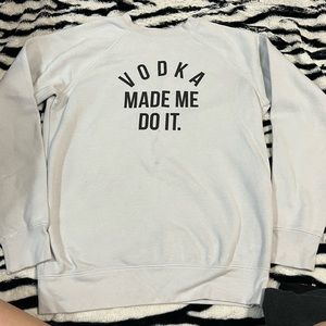 Brunette sweat shirt